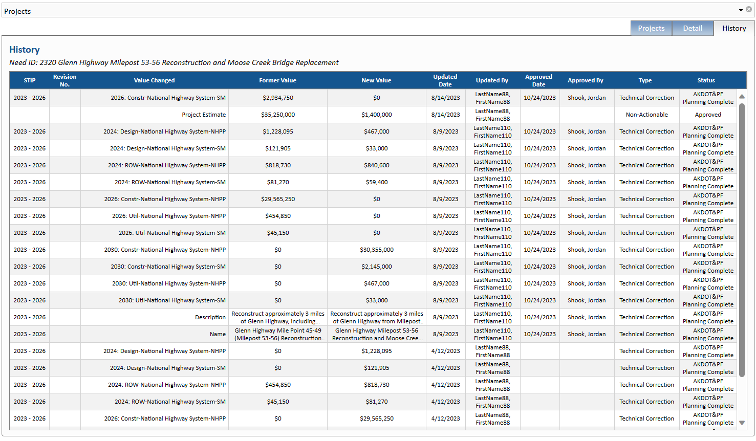 AK STIP Manager Projects History Tab.png
